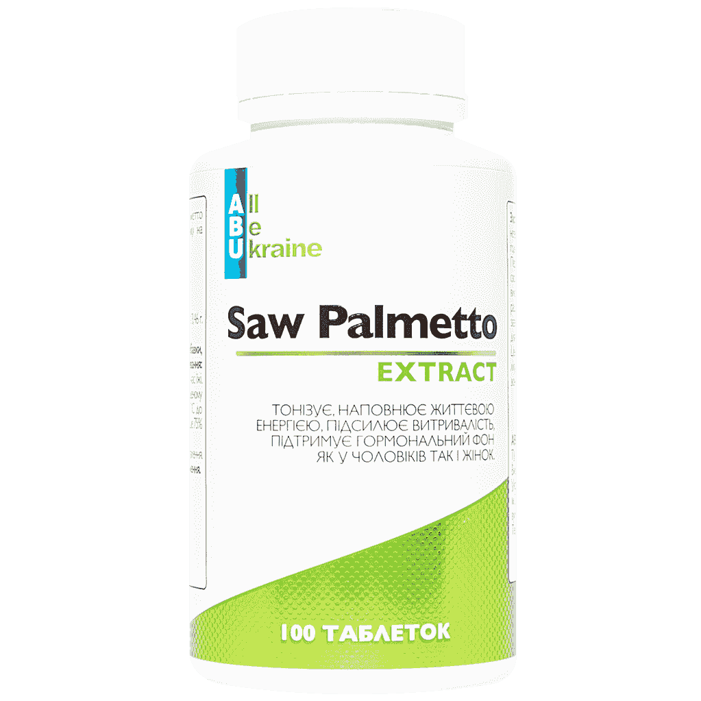 Екстракт Со Пальметто Saw Palmetto ABU, 100 таблеток - Офіційний ...